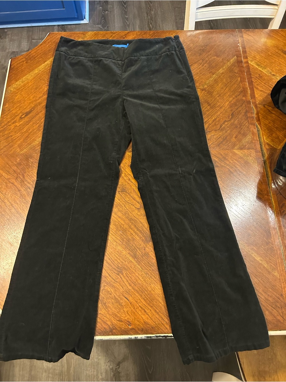 J. McLaughlin Black Velvet Pants